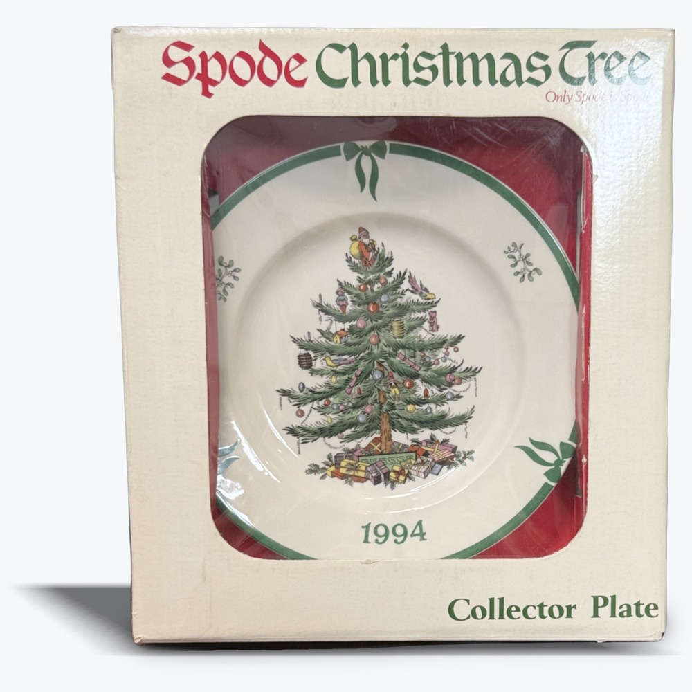 Vtg Spode Collector Plate Christmas Tree 1994 England Annual Limited  Edition 8"